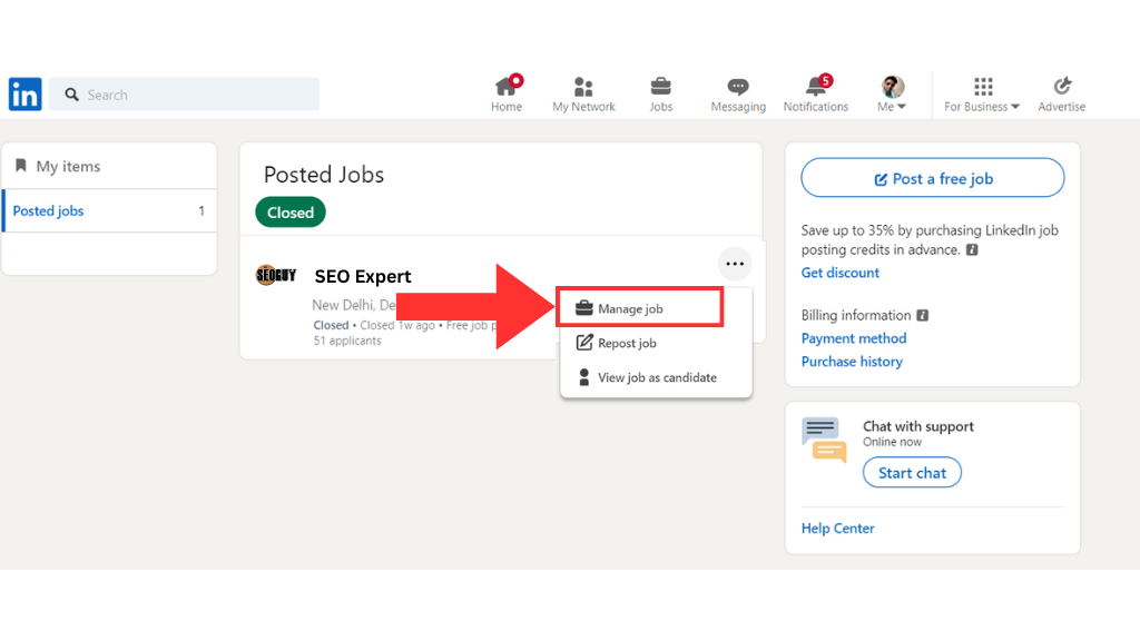 manage jobs